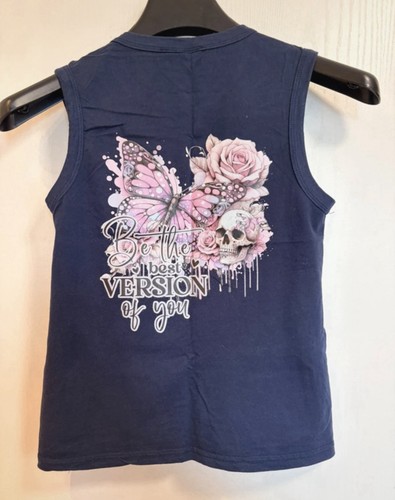 Armelloses top navy - top, print