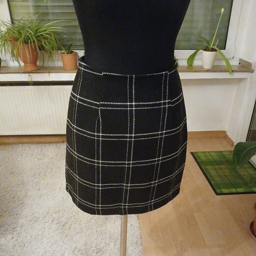 Damen schwarz weiß karierter - damen, schwarz-weiß