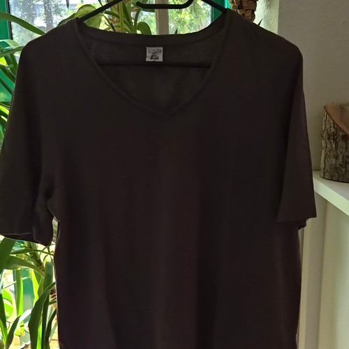 Fashion damen shirt grau - up,