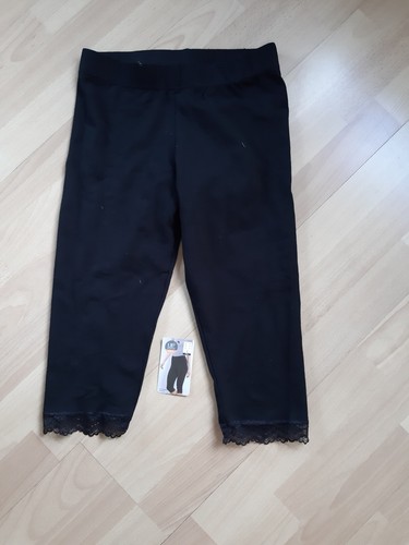 Damen capri leggings schwarz - capri,