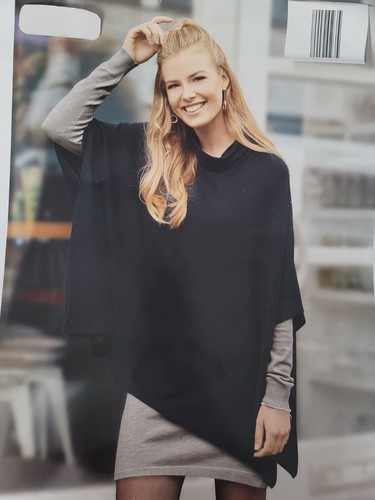 Up2fashion damen poncho l - damen, gr.